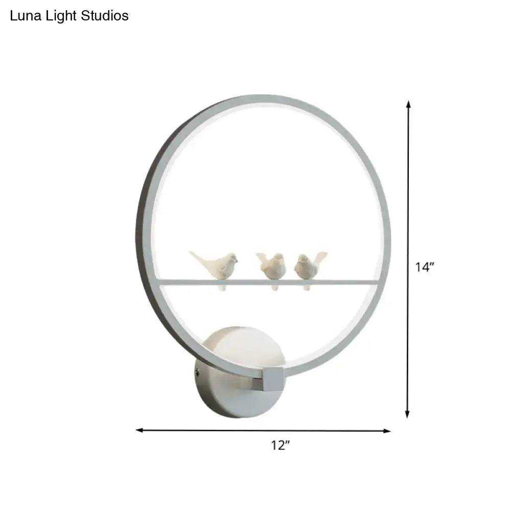 White Bird Wall Lamp