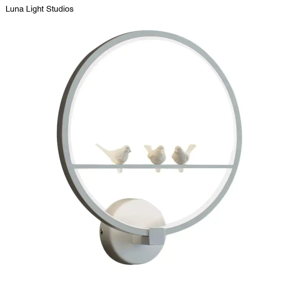 White Bird Wall Lamp
