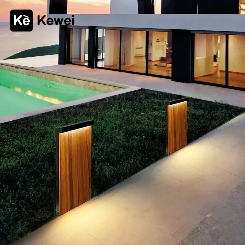 Wood Grain Pathway Light