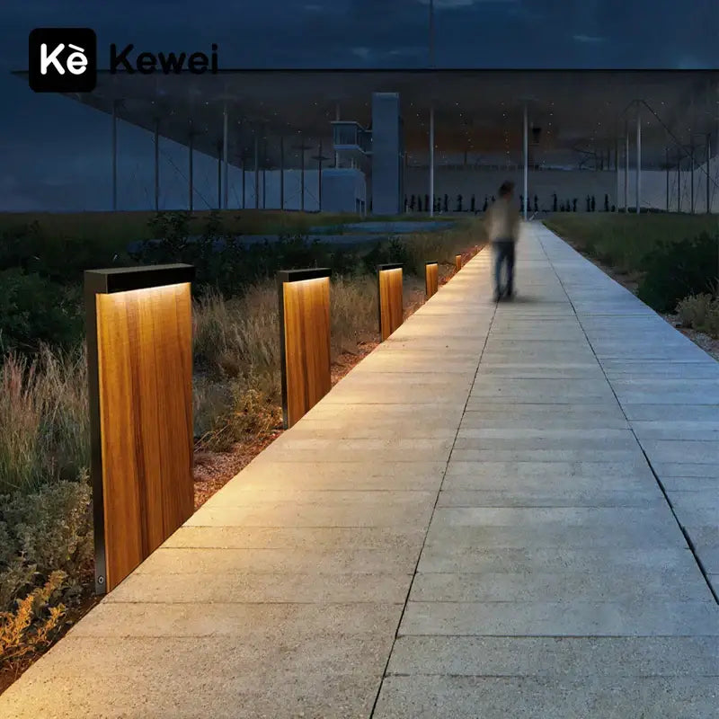 Wood Grain Pathway Light