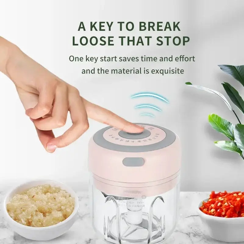 Blue Electric Food Chopper