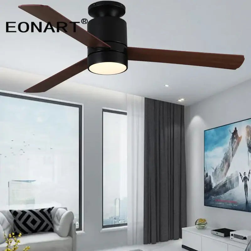 Brown LED Ceiling Fan