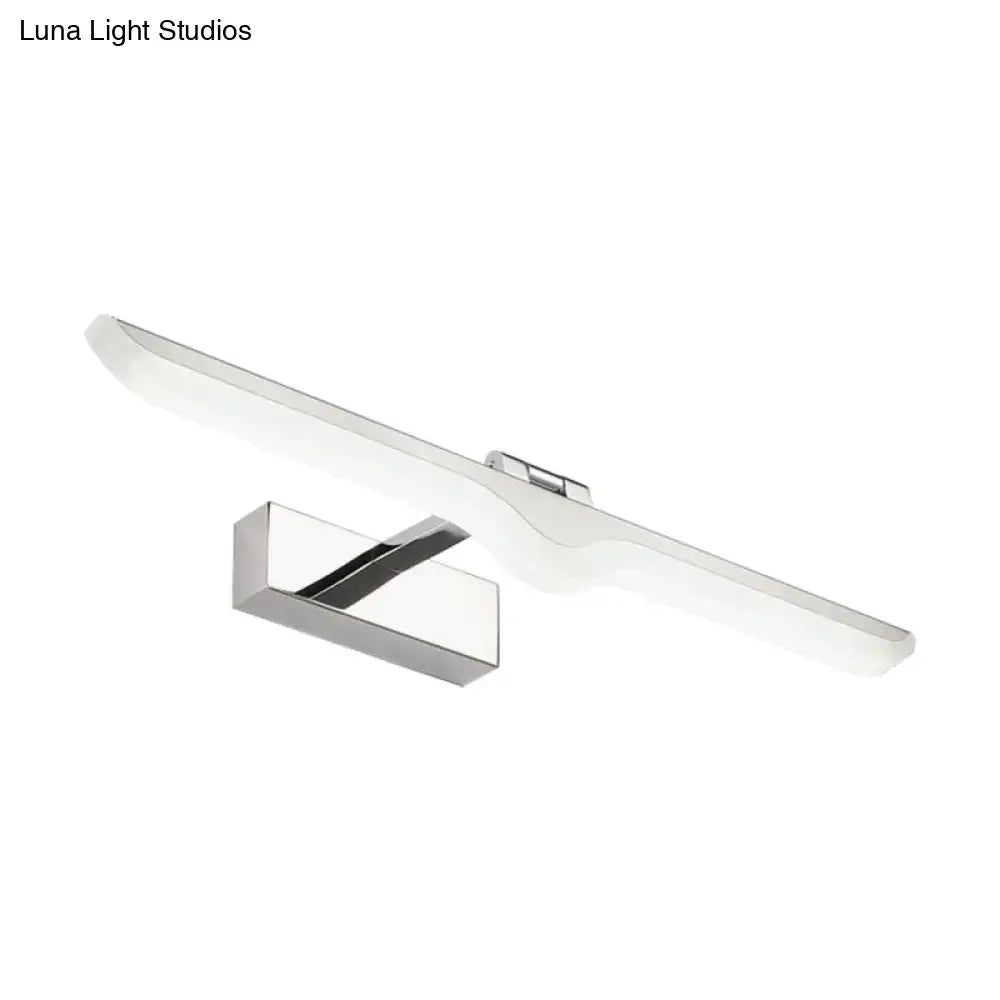 Nickel Acrylic Wall Sconce Linear Four-Size