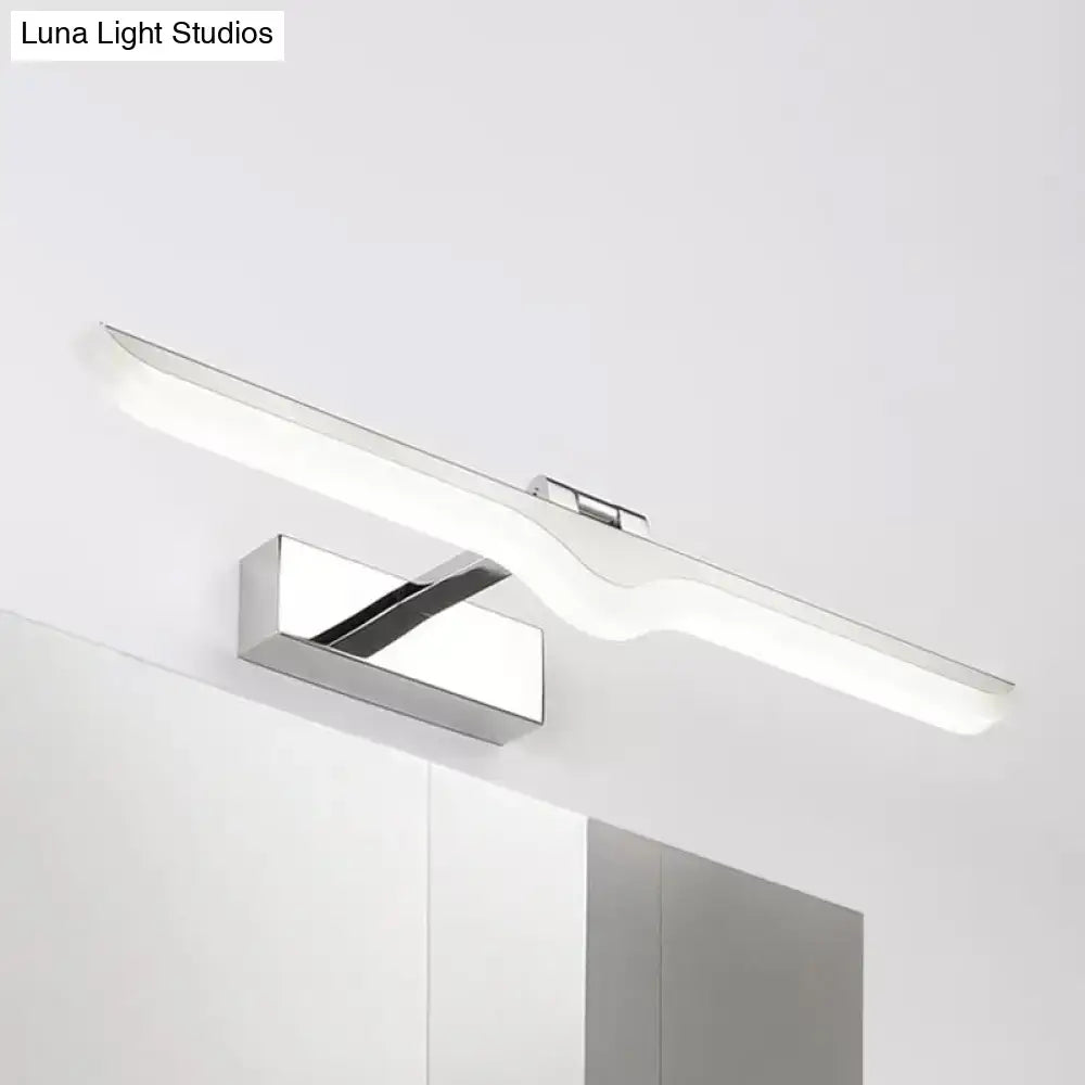 Nickel Acrylic Wall Sconce Linear Four-Size
