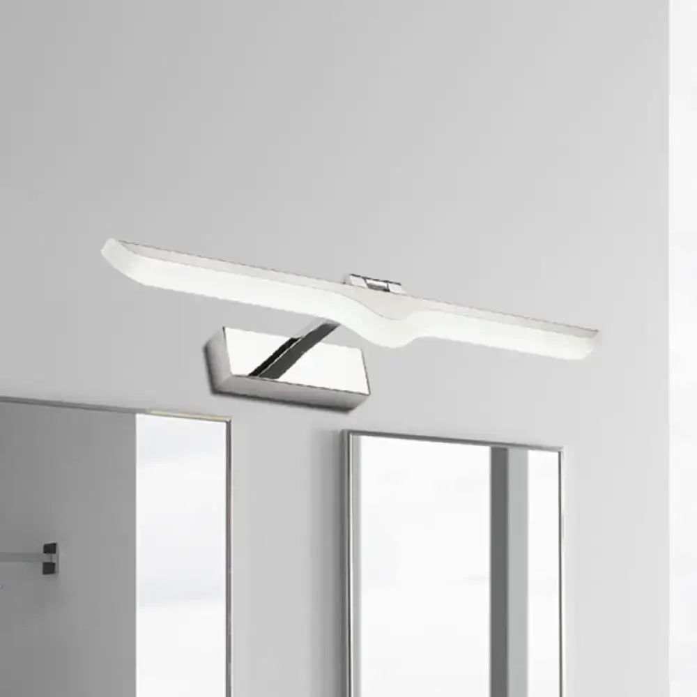 Nickel Acrylic Wall Sconce Linear Four-Size