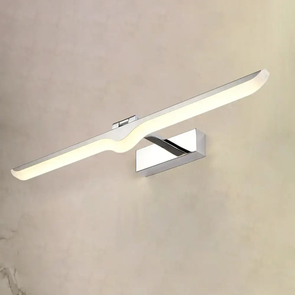 Nickel Acrylic Wall Sconce Linear Four-Size