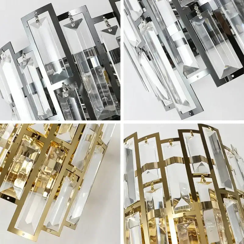 Black Crystal LED Lamp