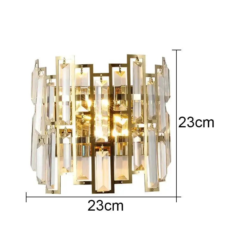 Black Crystal LED Lamp