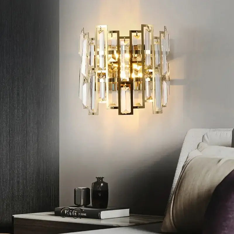 Black Crystal LED Lamp