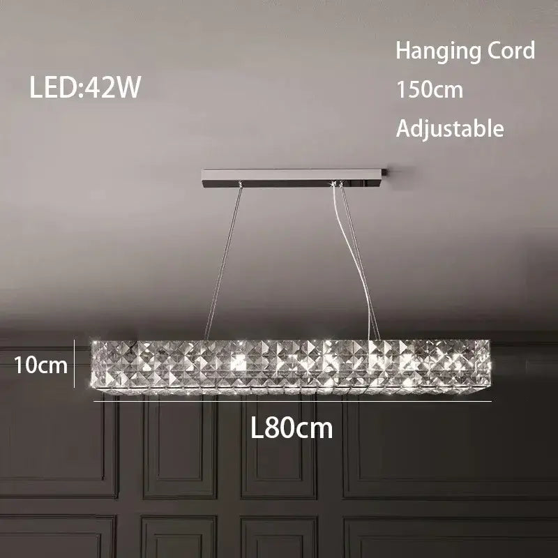 Chrome Crystal LED Chandelier Up To 6 Rings