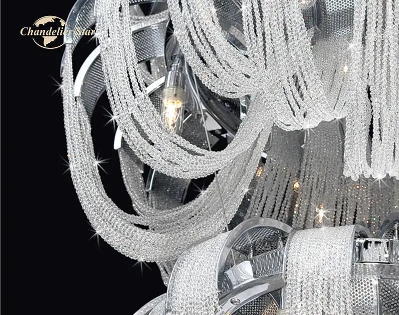 Crystal Tassel LED Chandelier