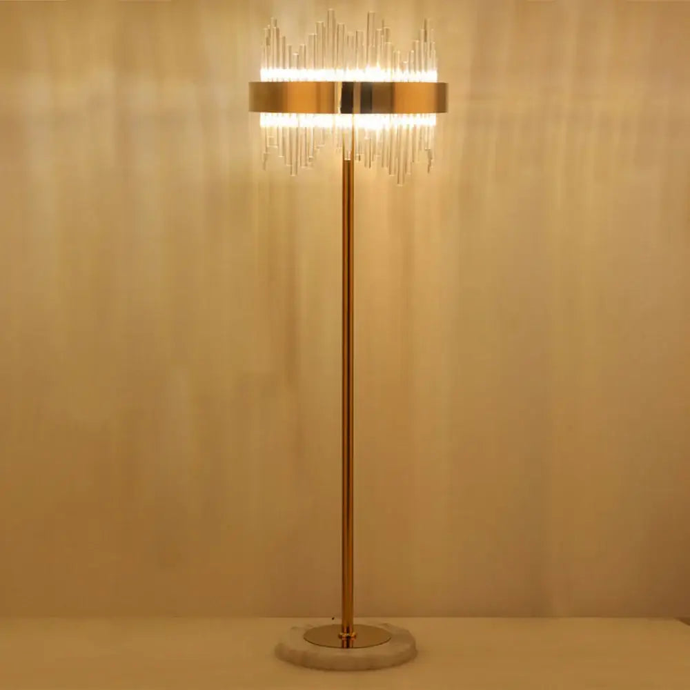 Crystal Gold Floor Lamp