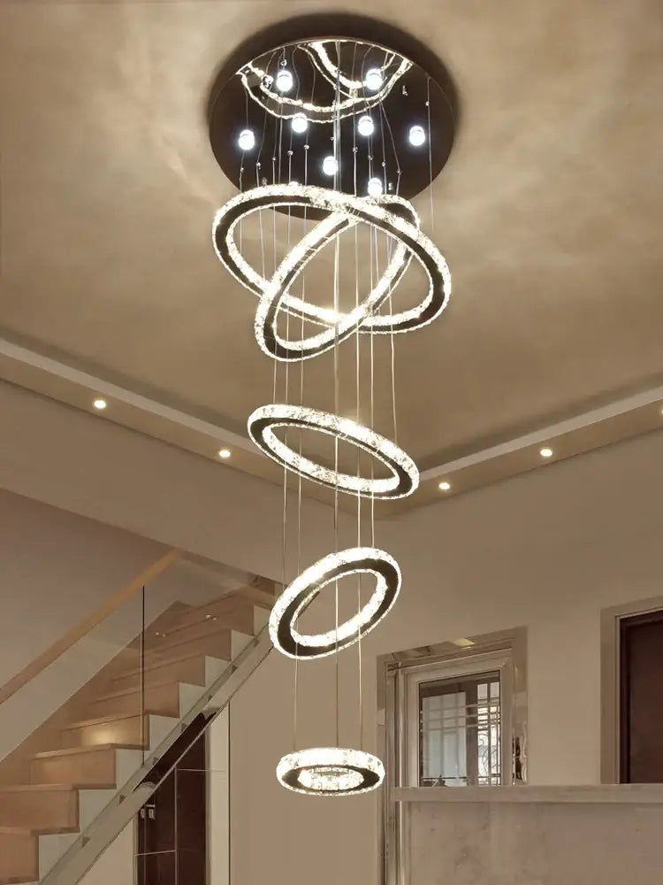 Crystal Rings Chandelier