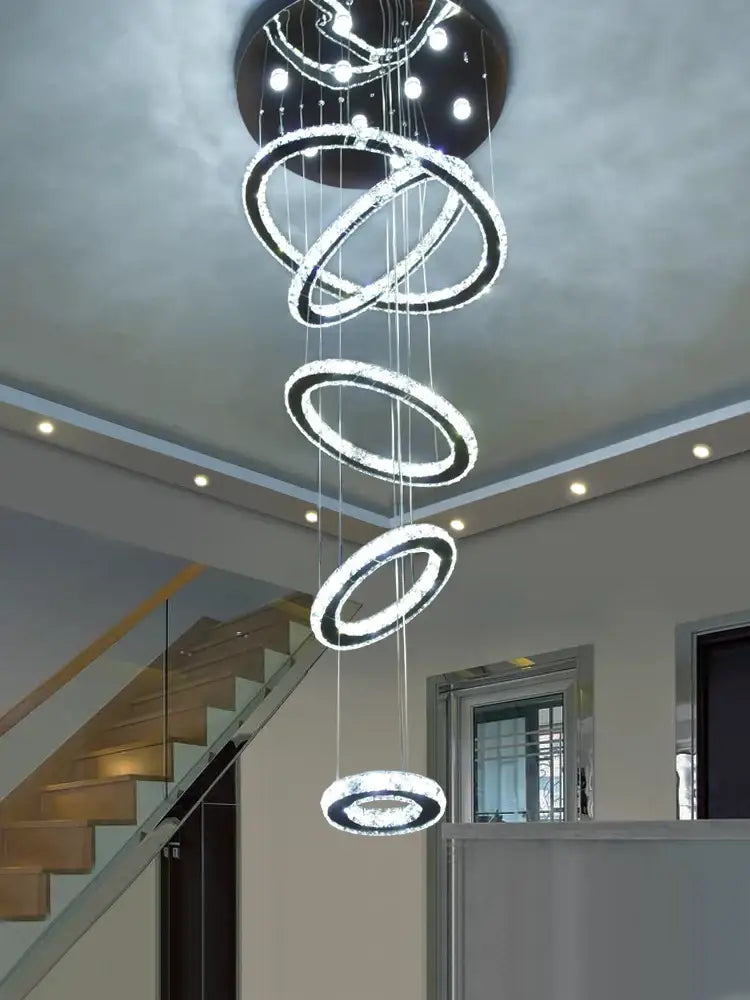 Crystal Rings Chandelier