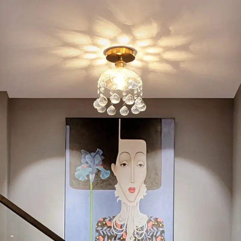 Crystal Glass Ceiling Lamp