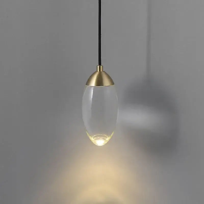 Gold Crystal LED Nordic Stairwell Wall Light