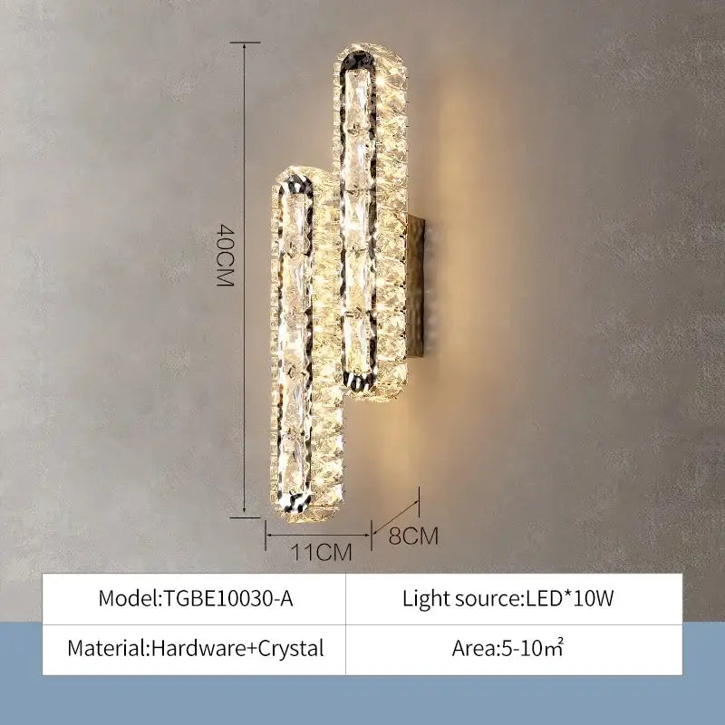 Crystal Rectangular Ceiling Light