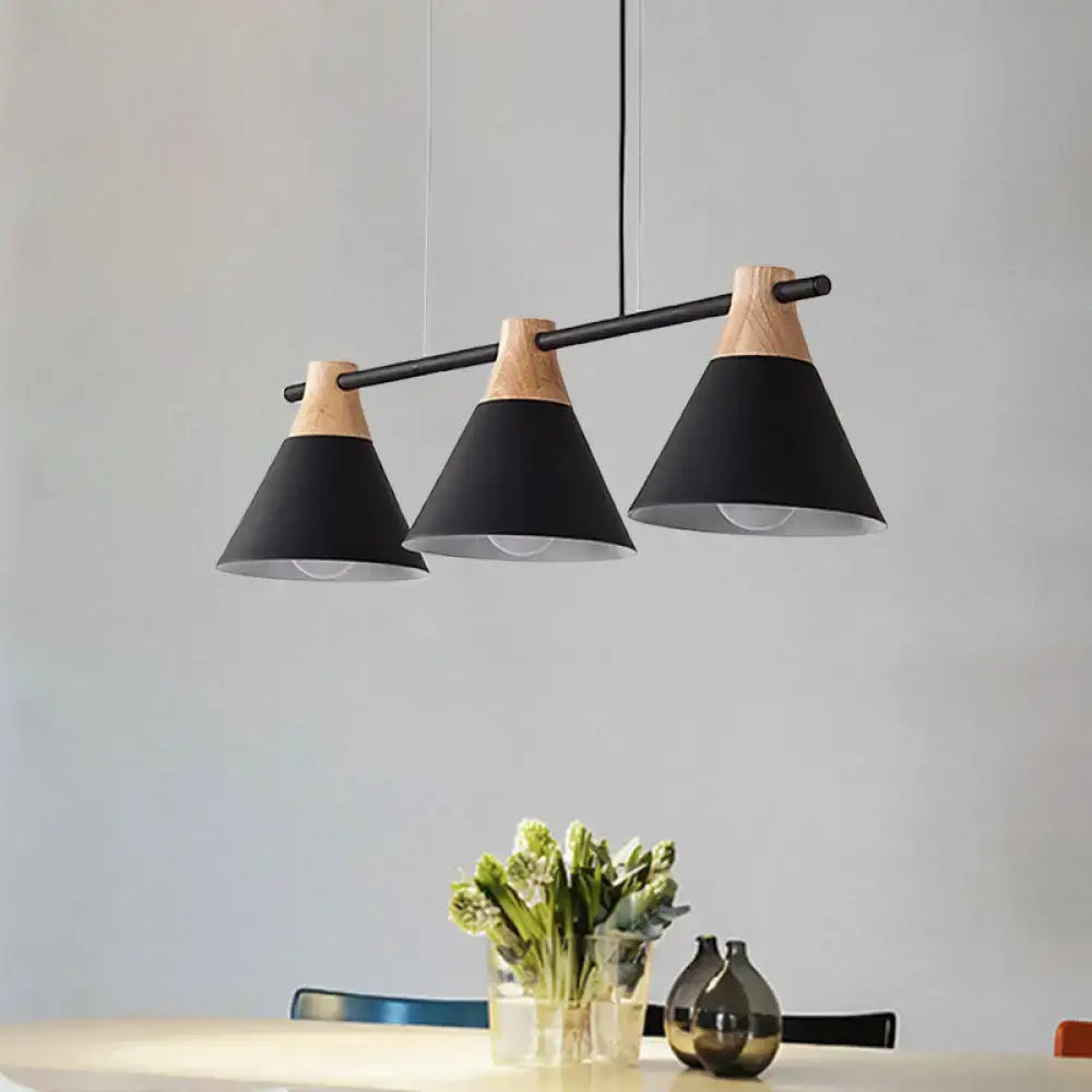 Blue Cone Pendant Light