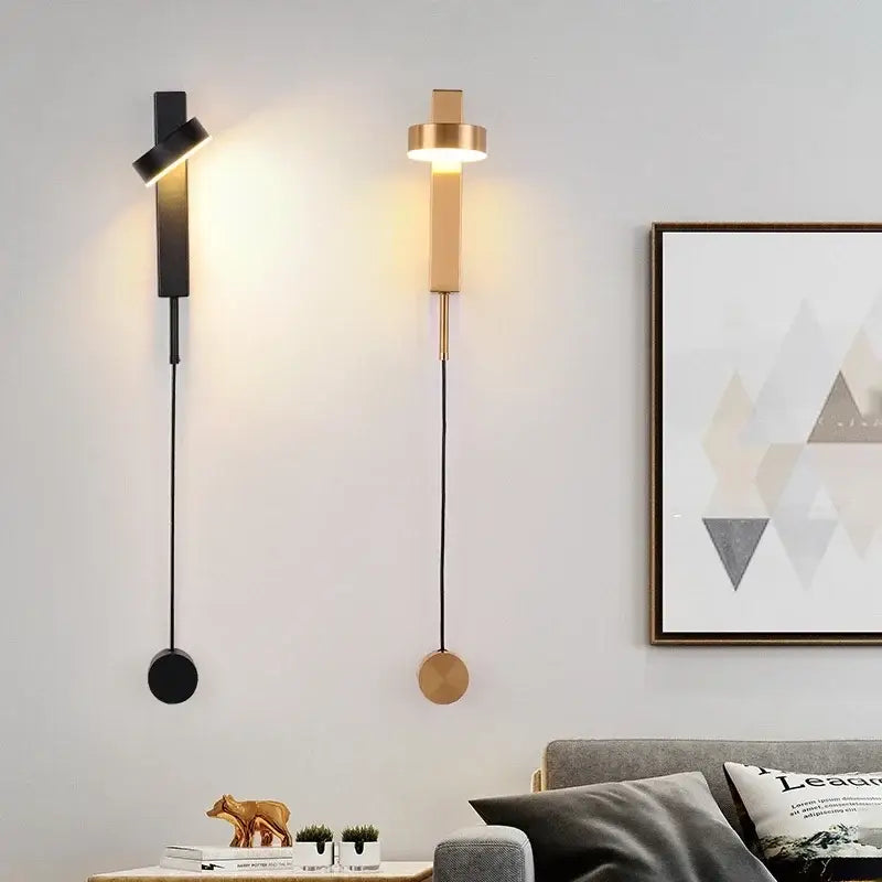 Black Marble LED Sconce