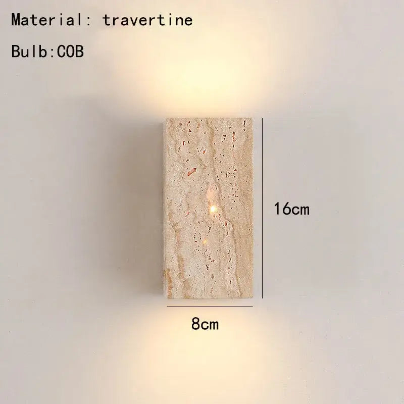 Marble Cuboid LED Sconce