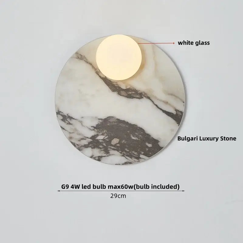 Bulgari Stone Globe Sconce