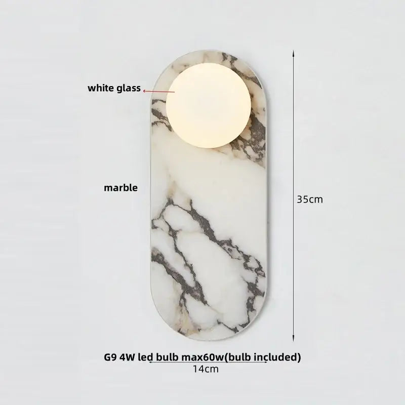 Bulgari Stone Globe Sconce