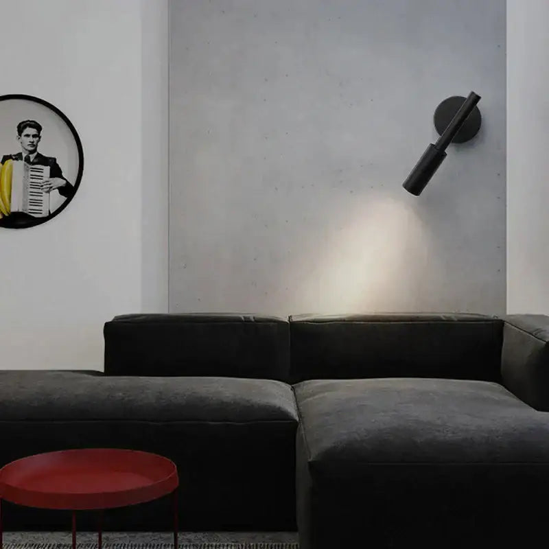 Black Adjustable Wall Lamp for Reading Nook