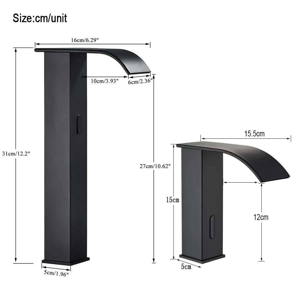 Black Sensor Basin Faucet