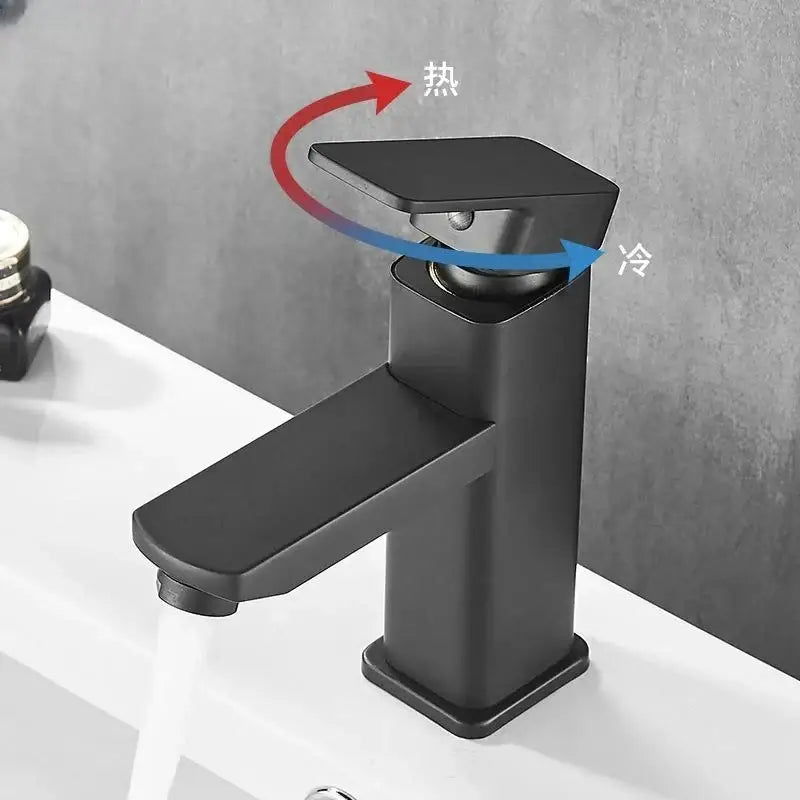 Black Modern Basin Mixer