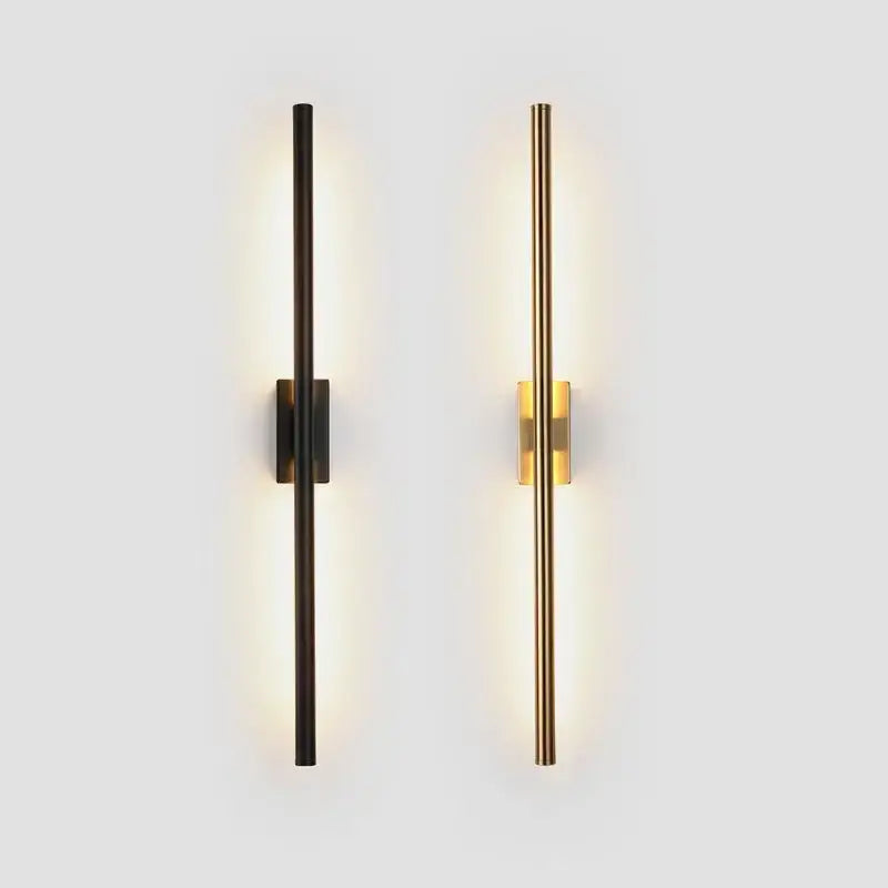 Black Brass LED Sconce