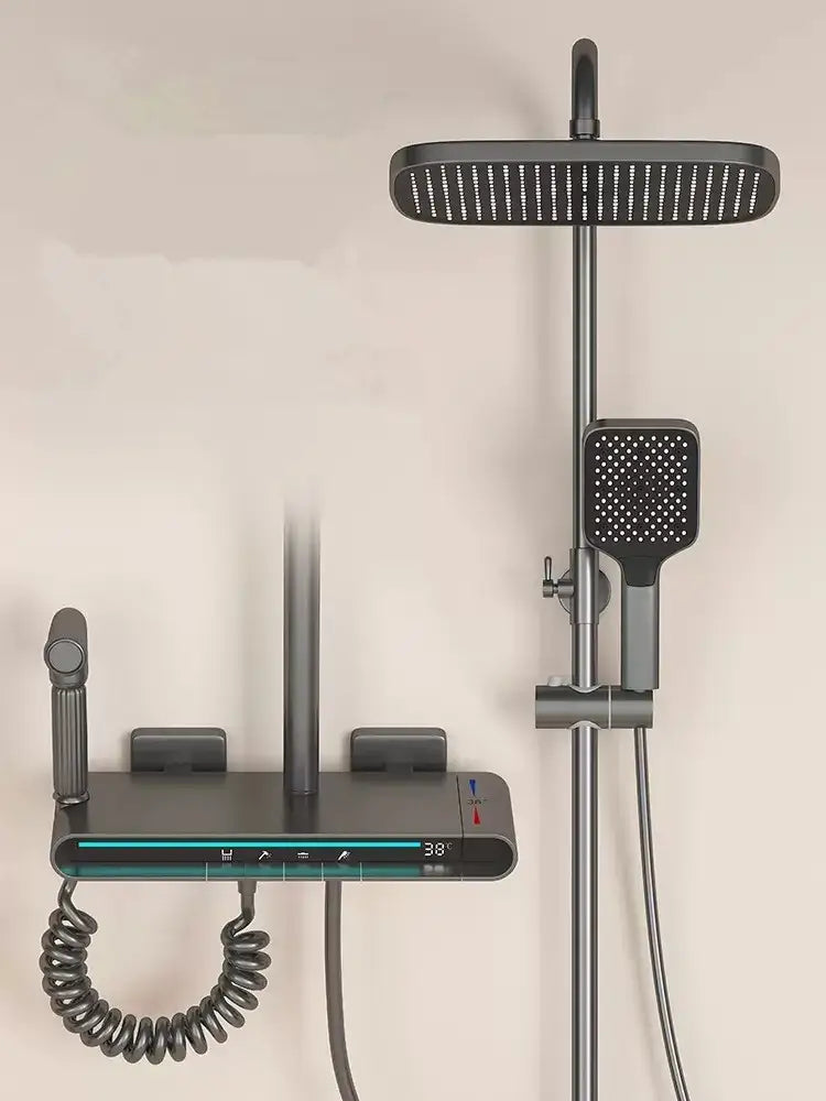 Brass LED Shower Faucet Set