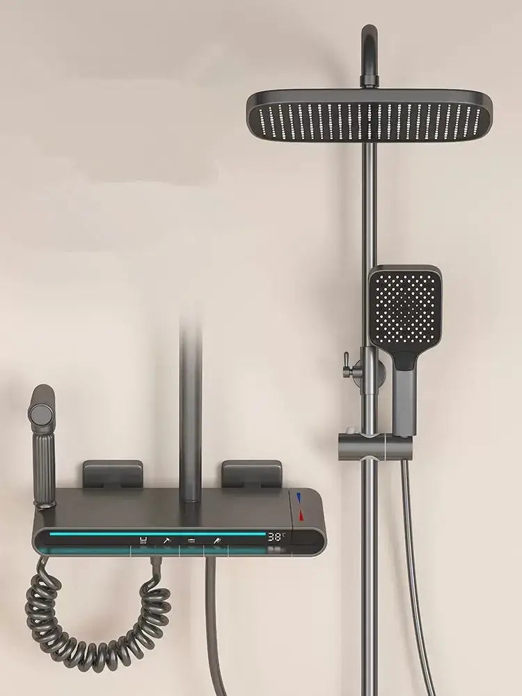 Brass LED Shower Faucet Set