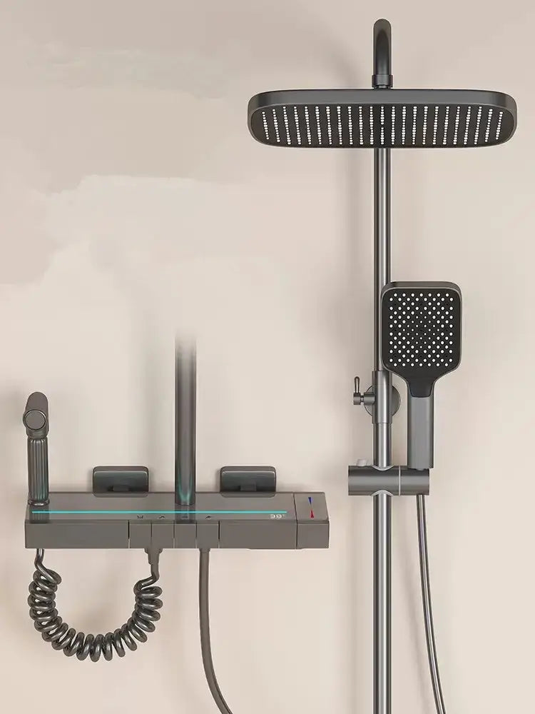 Brass LED Shower Faucet Set