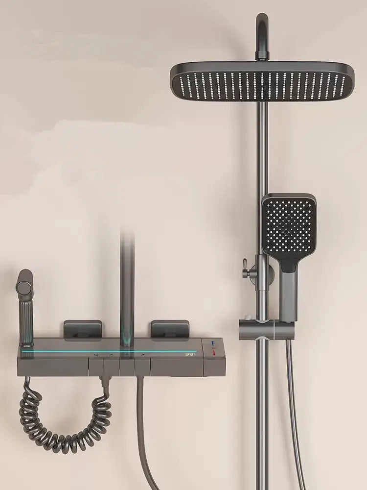 Brass LED Shower Faucet Set