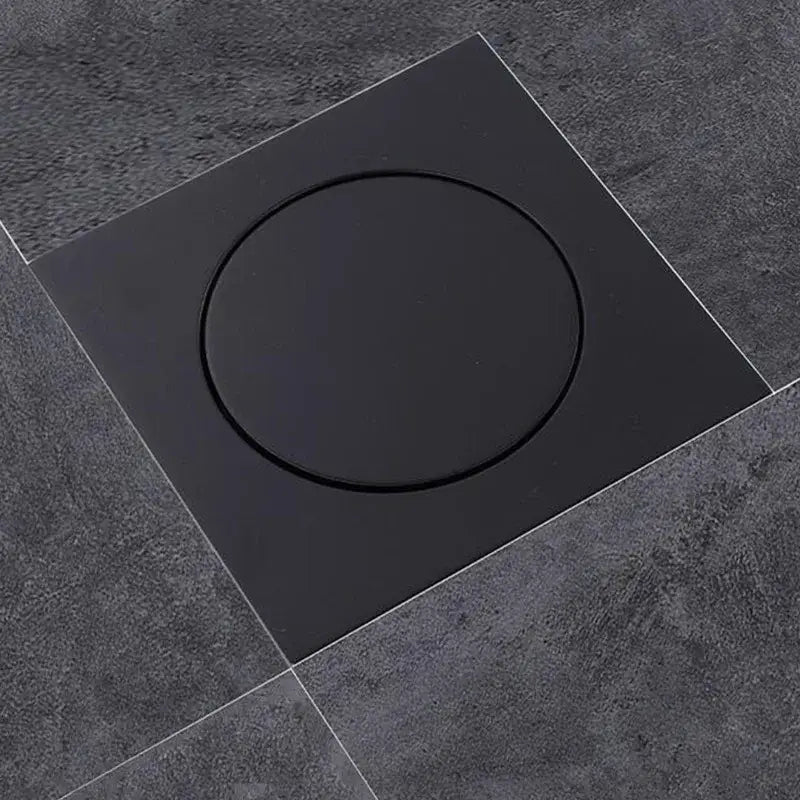 Black Brass Square Floor Drain