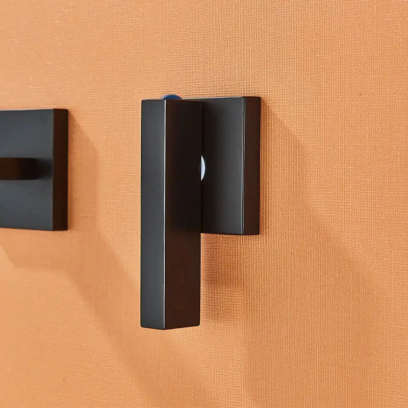 Black Brass Wall Basin Faucet