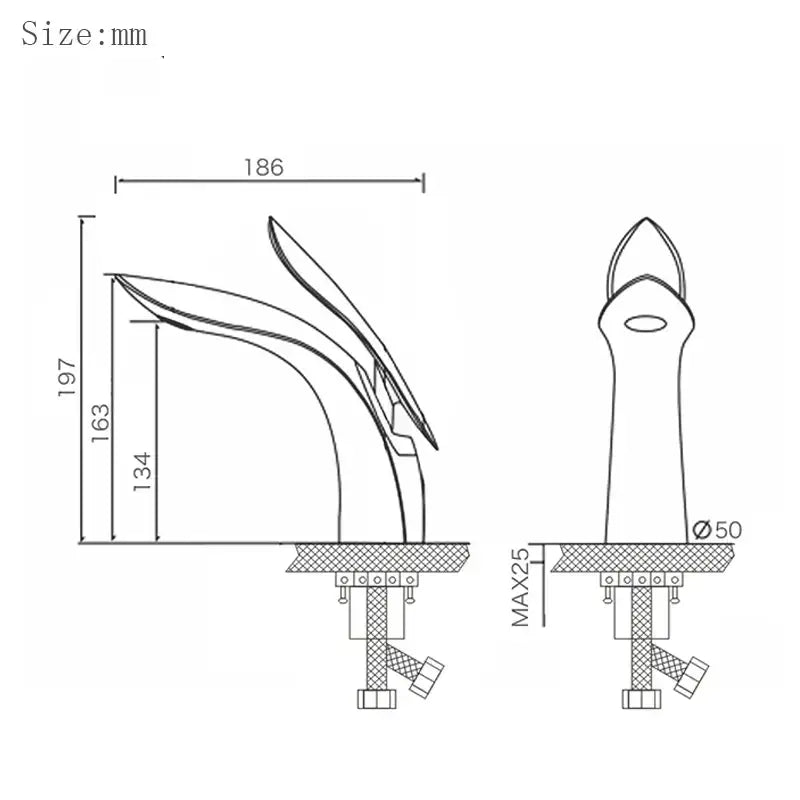 Matte Black Brass Faucet