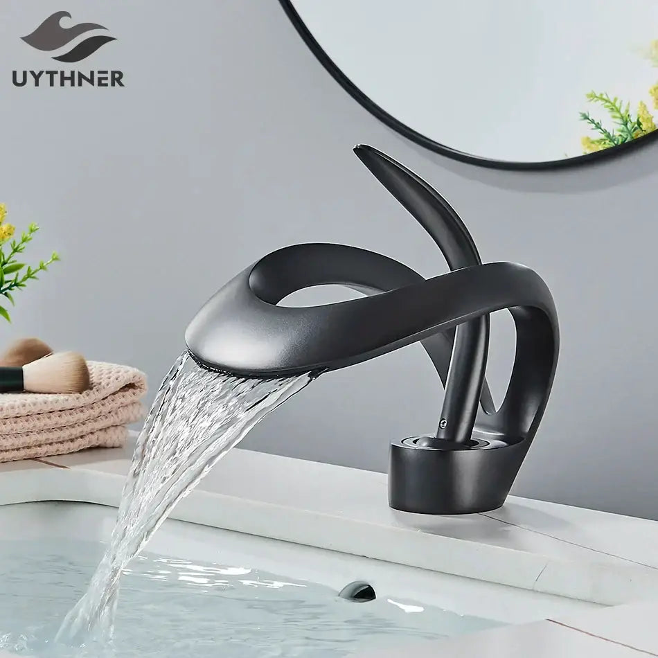 Black Brass Vanity Faucet
