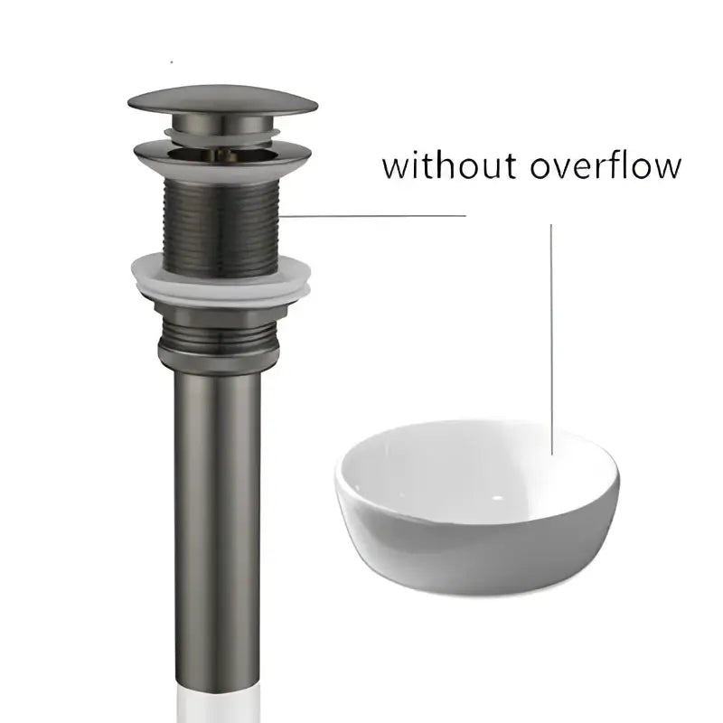 Black Gold Basin Faucet with Two-Hole Design