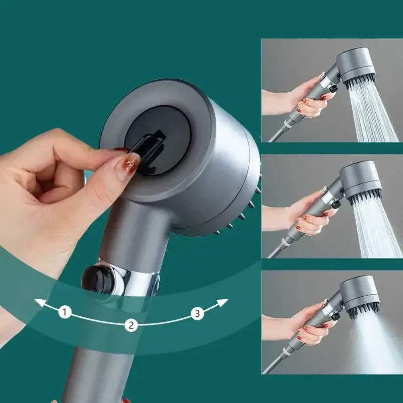 Black Chrome Shower Head