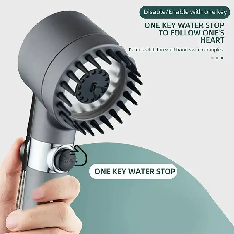 Black Chrome Shower Head