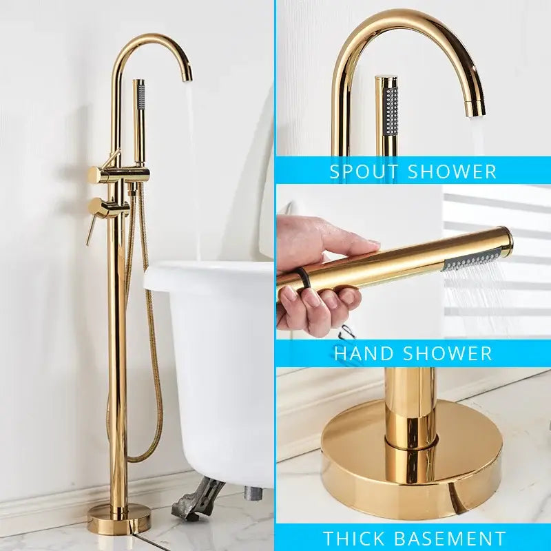 Black Dual Handle Bathtub Faucet