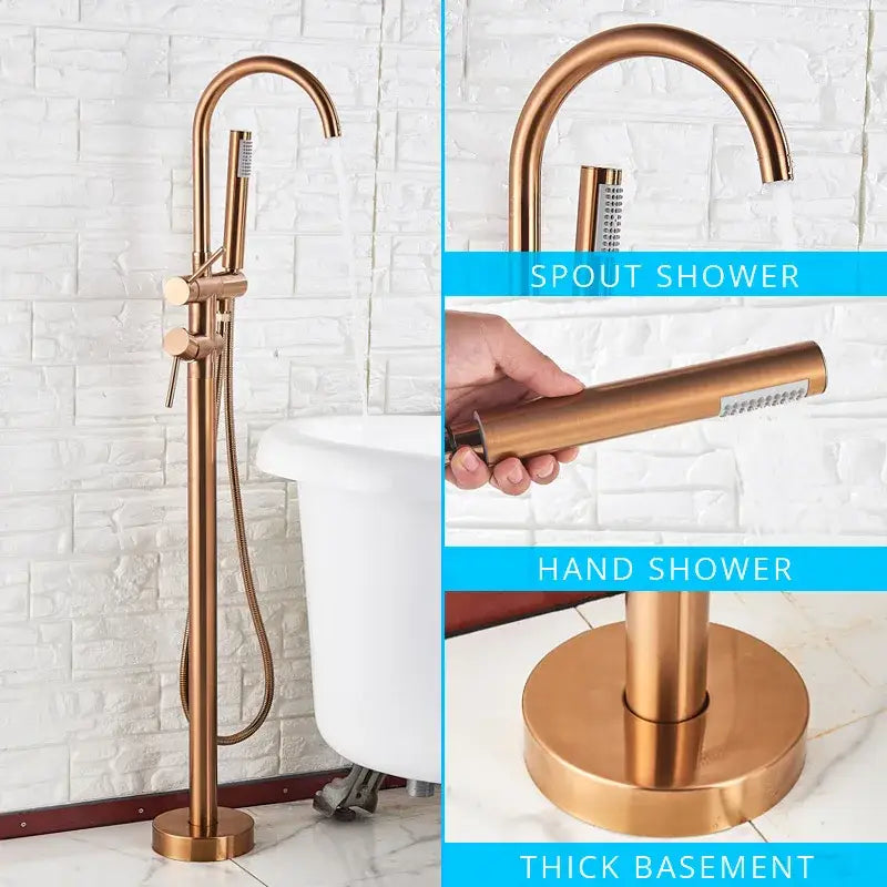 Black Dual Handle Bathtub Faucet