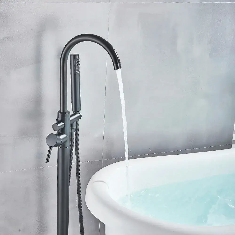 Black Dual Handle Bathtub Faucet