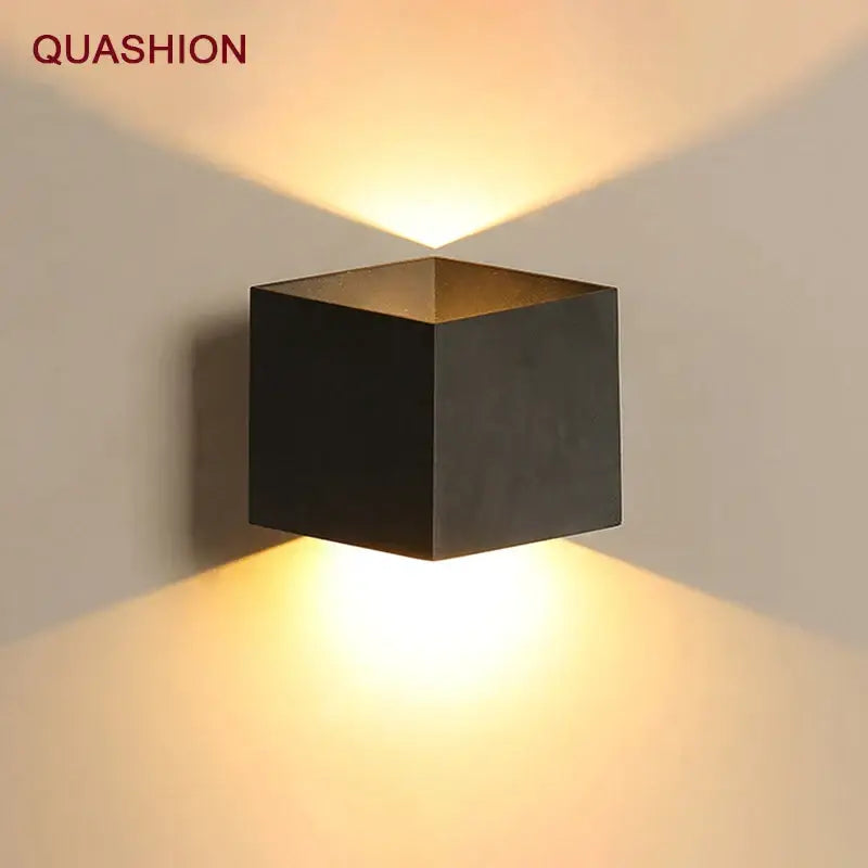 Black Dual-Head Wall Sconce