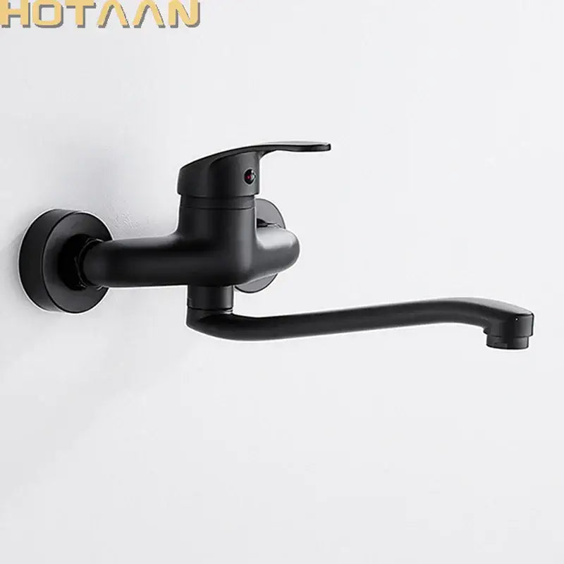 Black Dual Hole Kitchen Faucet