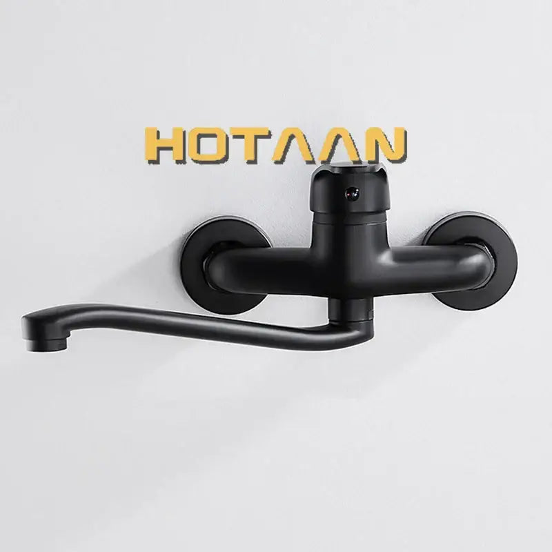 Black Dual Hole Kitchen Faucet