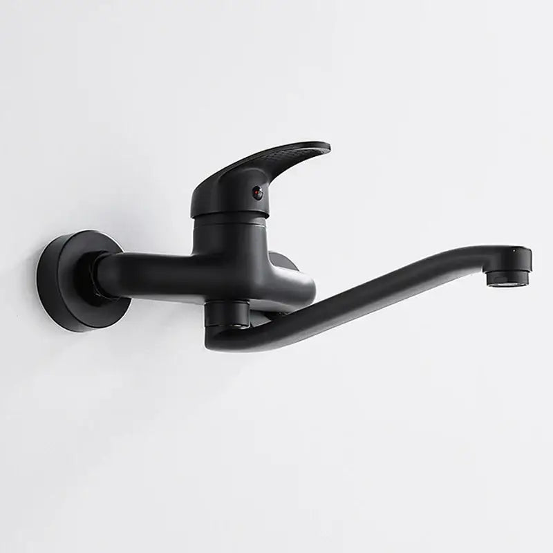 Black Dual Hole Kitchen Faucet