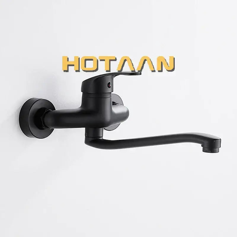 Black Dual Hole Kitchen Faucet