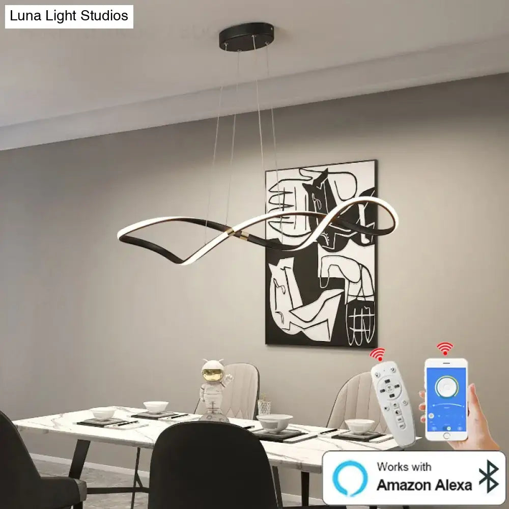 Black LED Chandelier Pendant